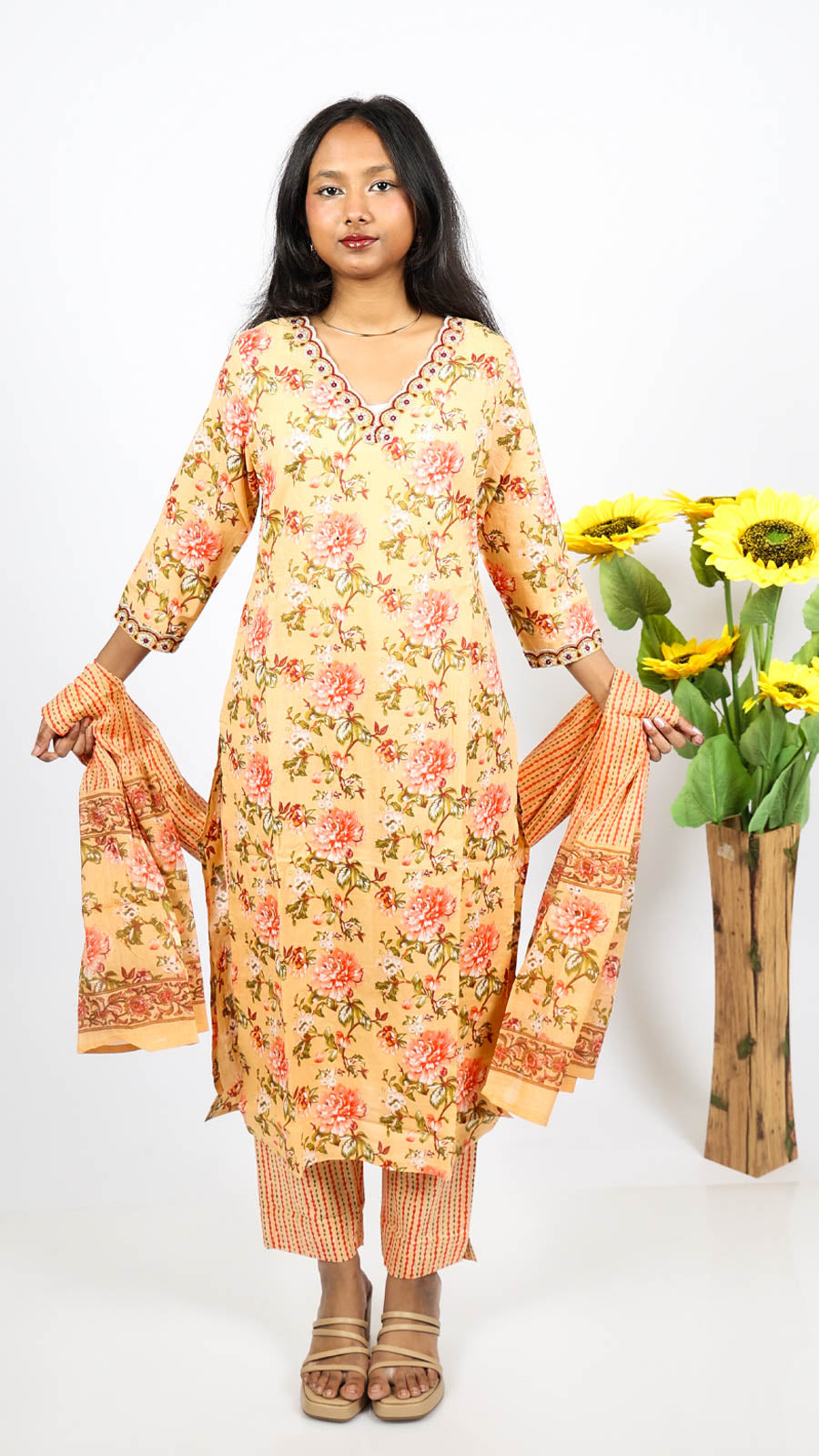 Basanti 3-Piece Kurti Set