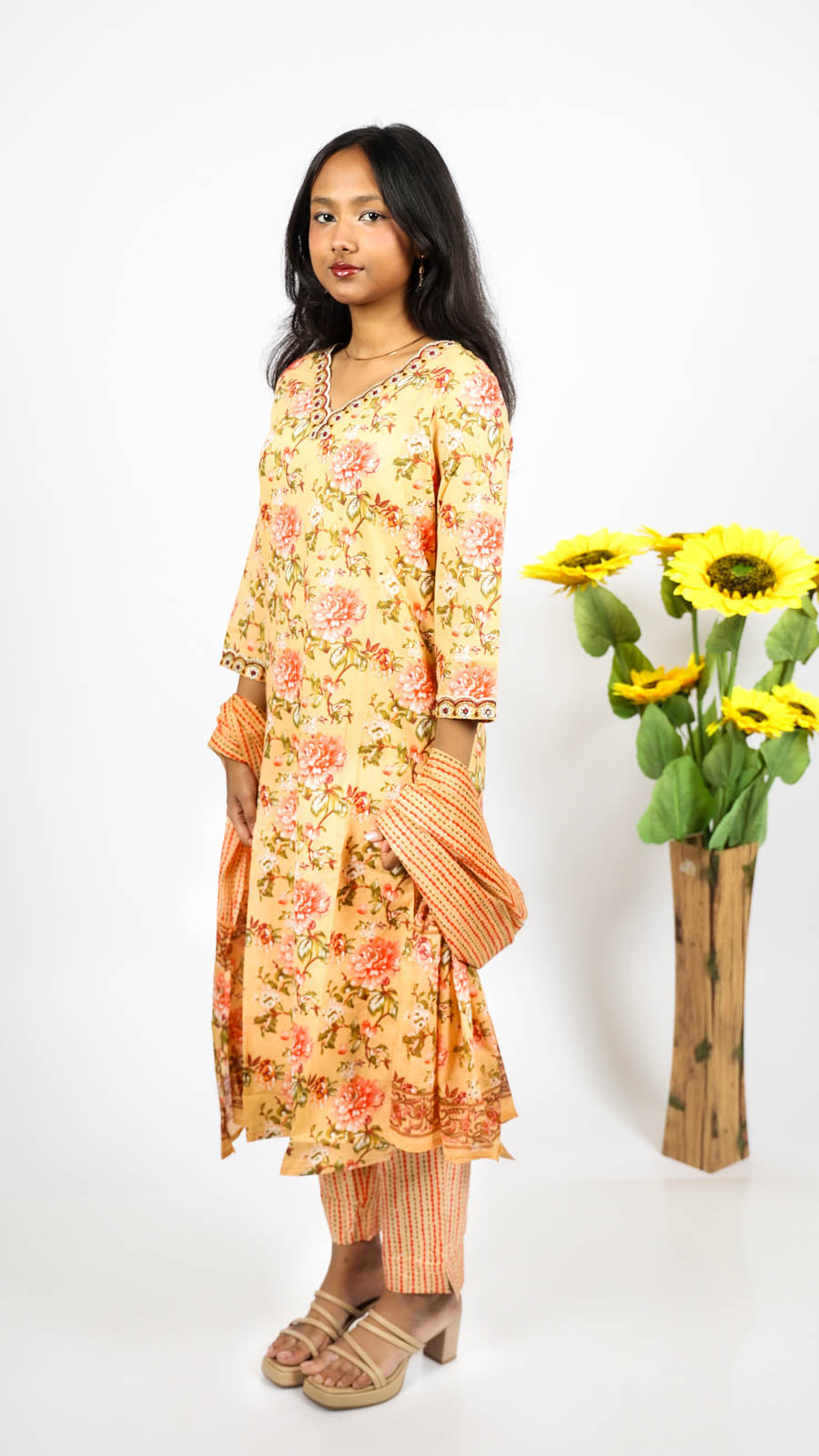Basanti 3-Piece Kurti Set