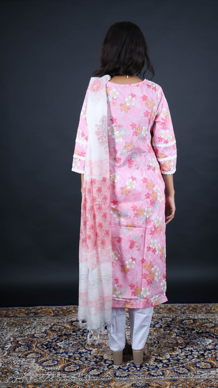 Gulab Aura 3-Piece Kurti Set