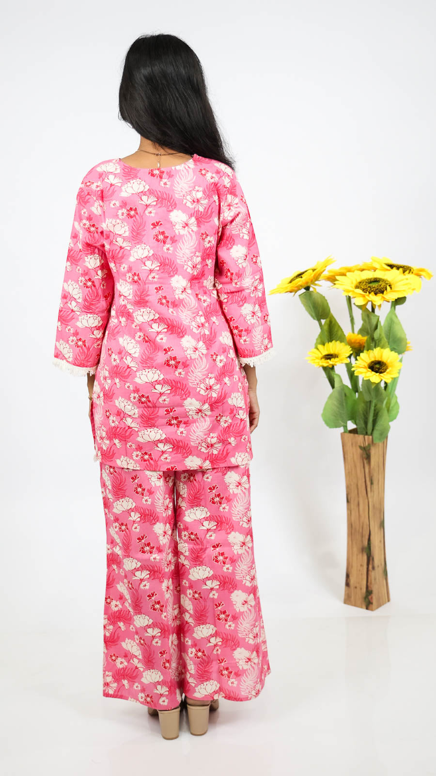 Gulbadan Short Co-ord Kurti Set