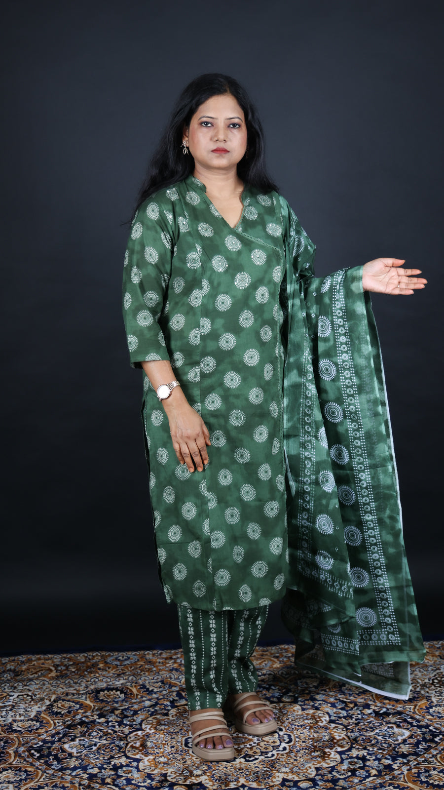 Hariyali 3-Piece Kurti Set