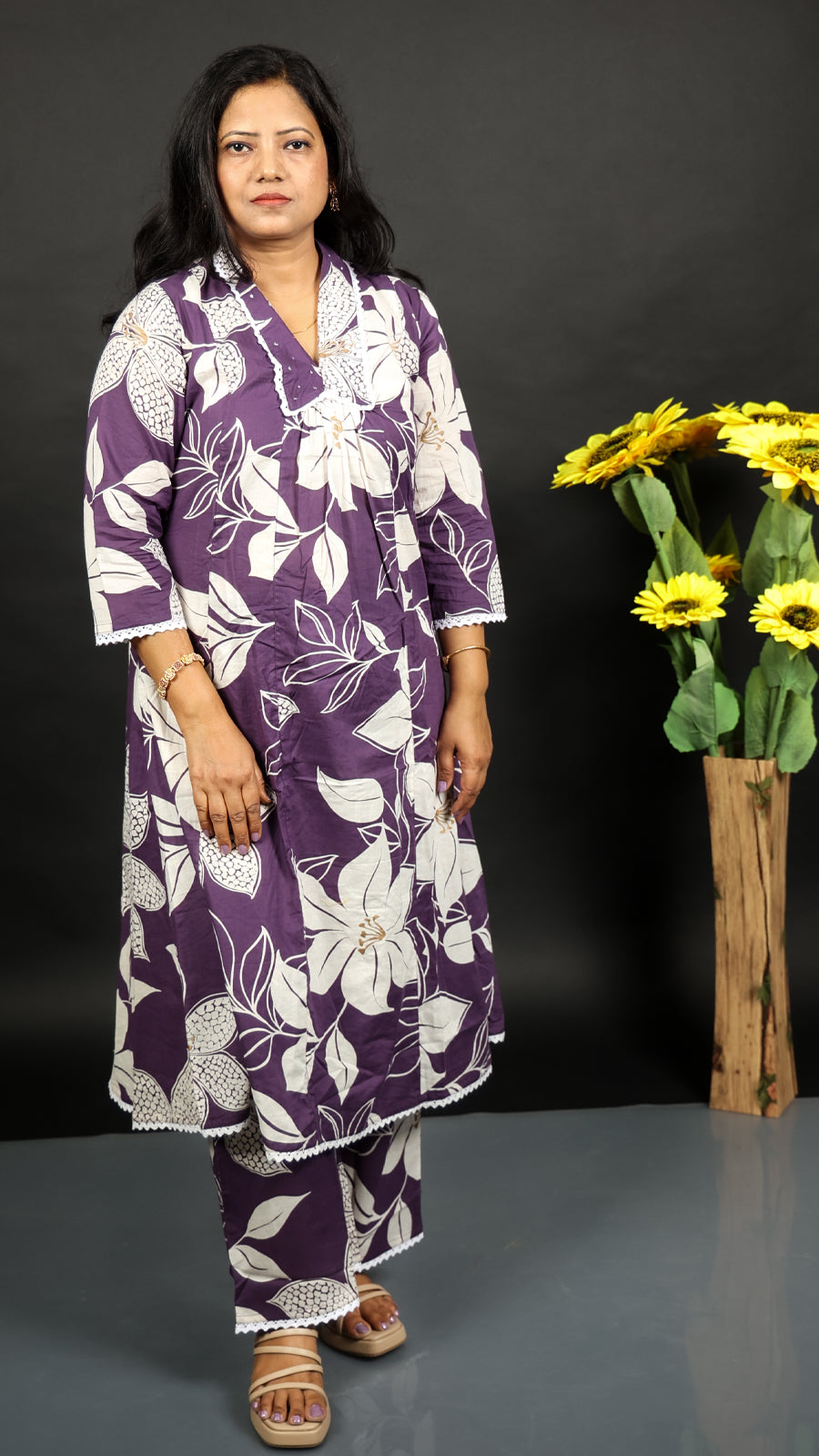 Jamun Long Co-ord Kurti Set