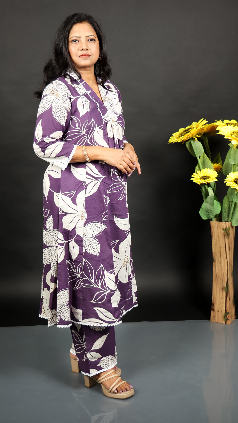 Jamun Long Co-ord Kurti Set
