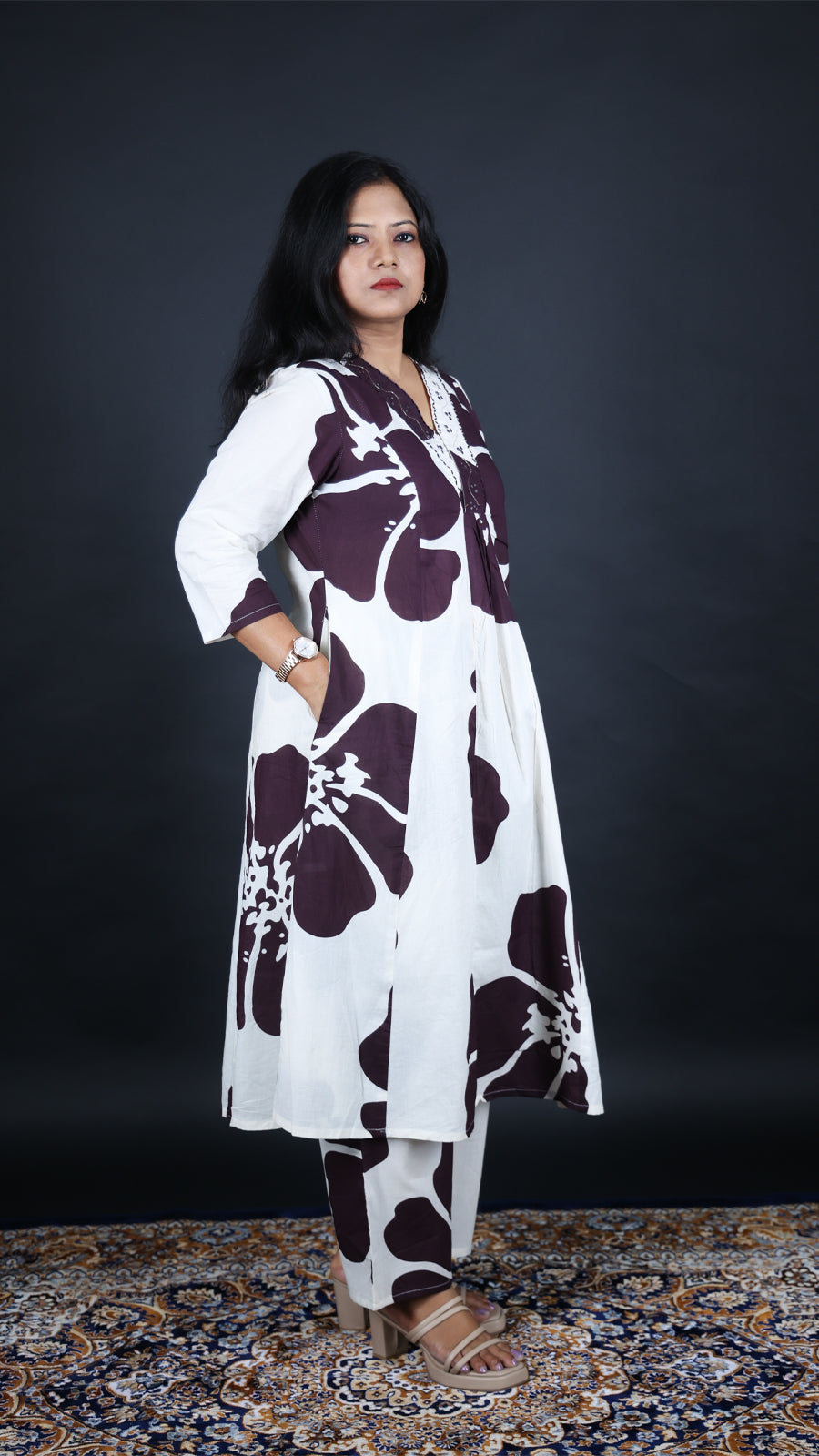 Jamuni Rani Long Co-ord Kurti Set