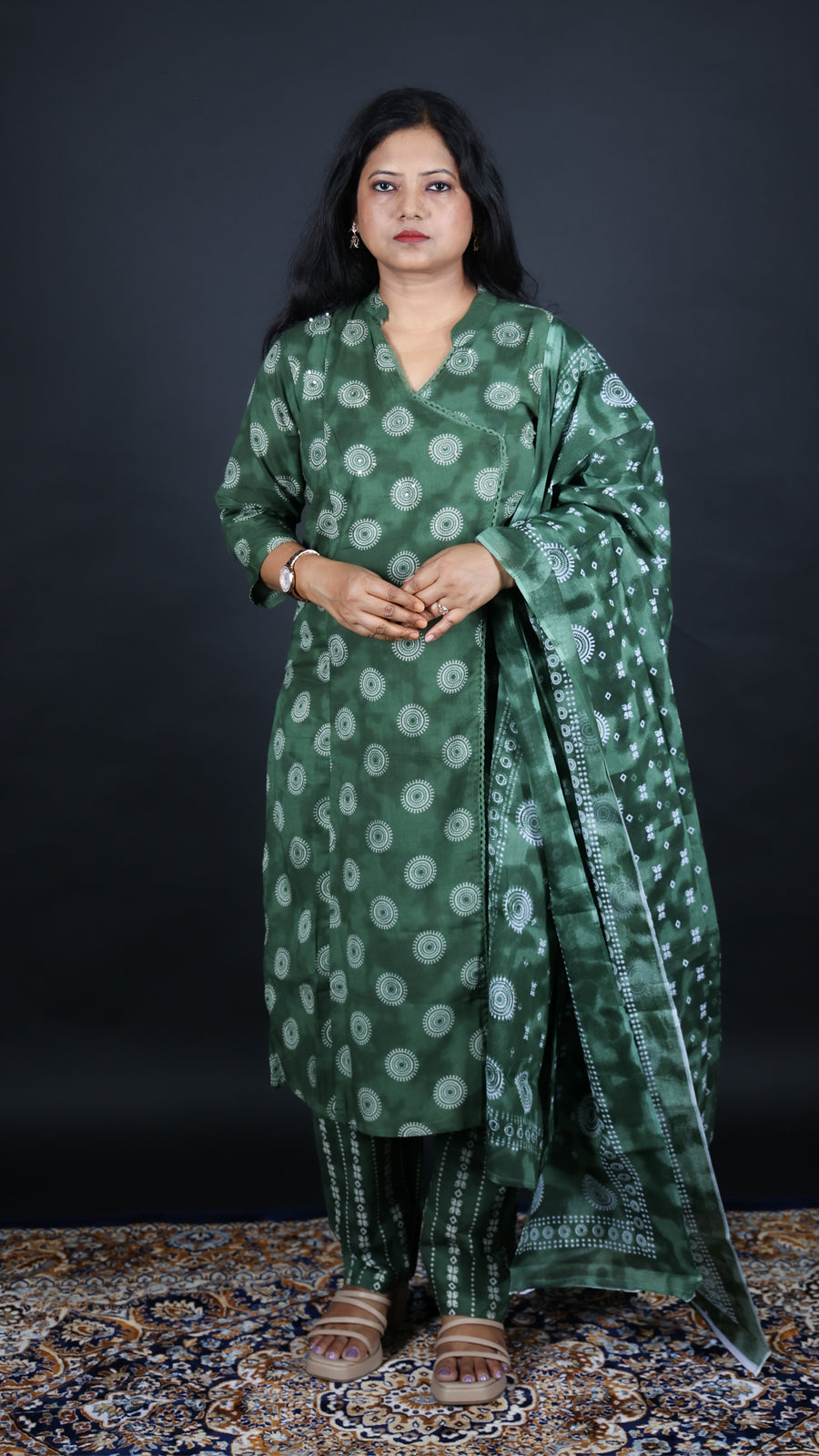 Hariyali 3-Piece Kurti Set