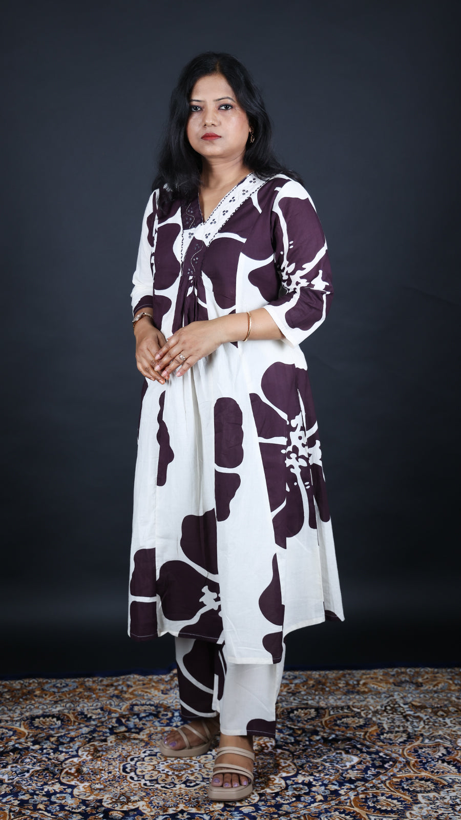 Jamuni Rani Long Co-ord Kurti Set