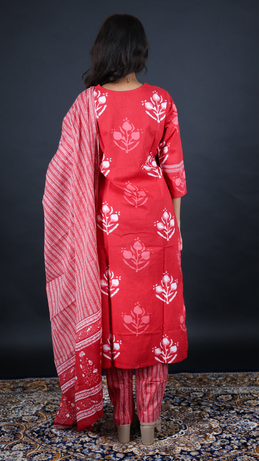 Lal Pari 3-Piece Kurti Set