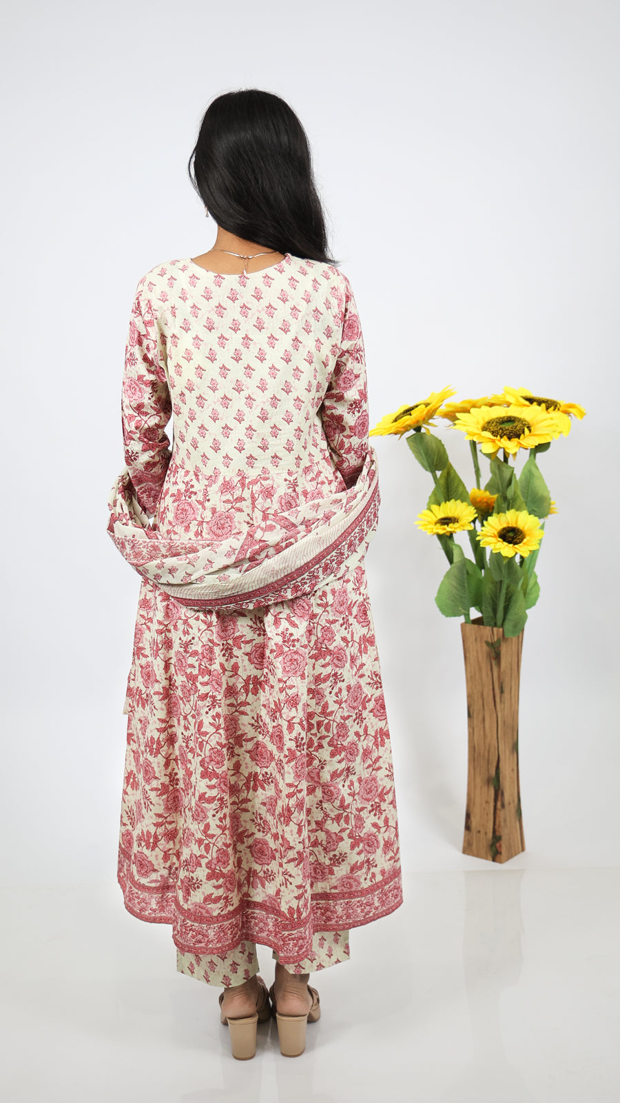 Champa Gulabi 3-Piece Kurti Set