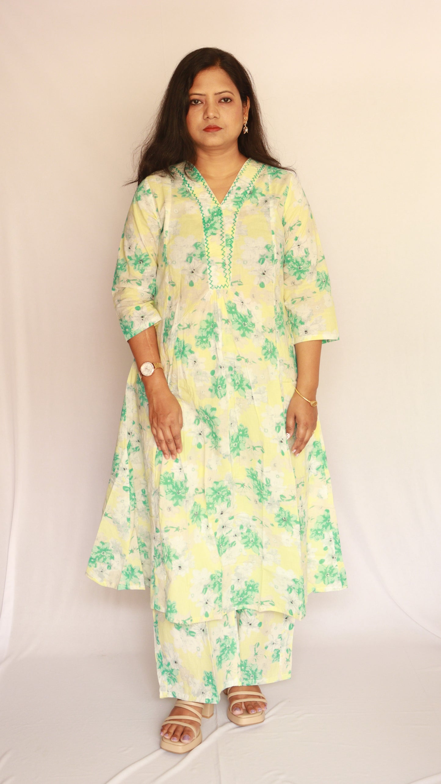 Kanak Pushp Long Co-ord Kurti Set