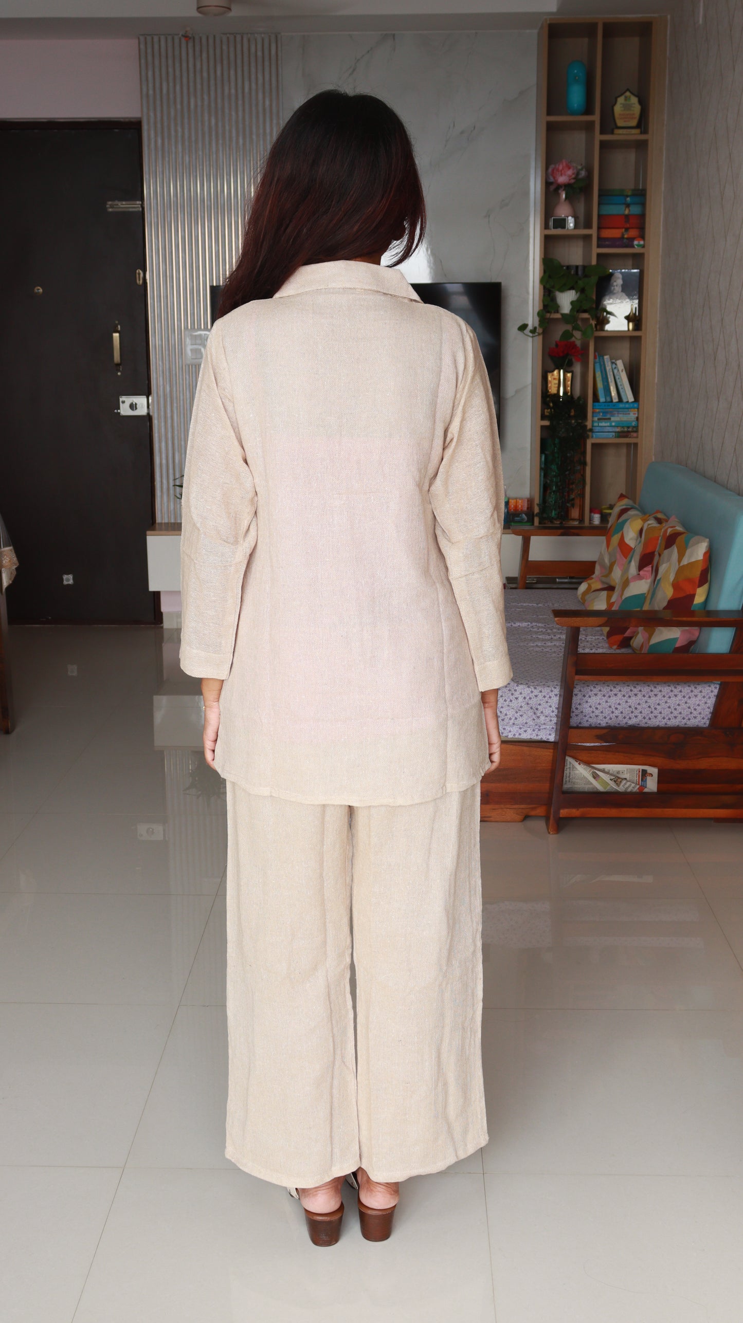 Jute 3-Piece Short Co-ord Kurti Set