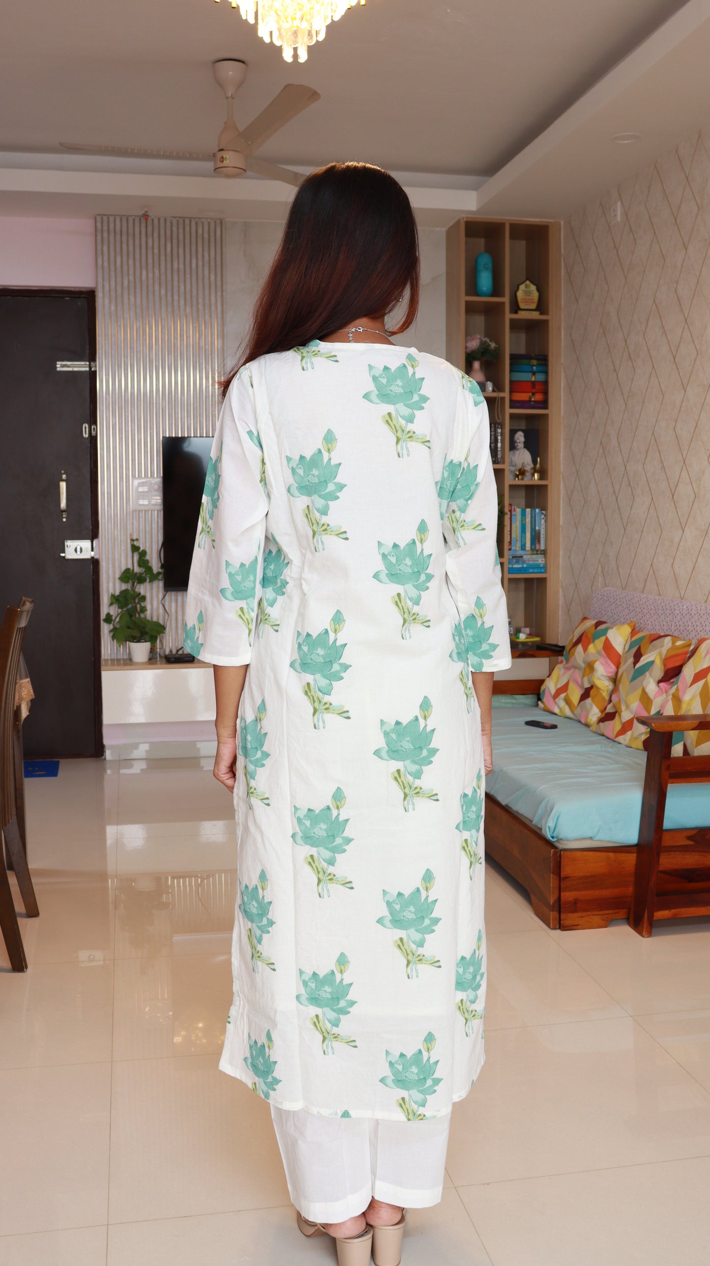 Brisha 3-Piece Kurti set - Green