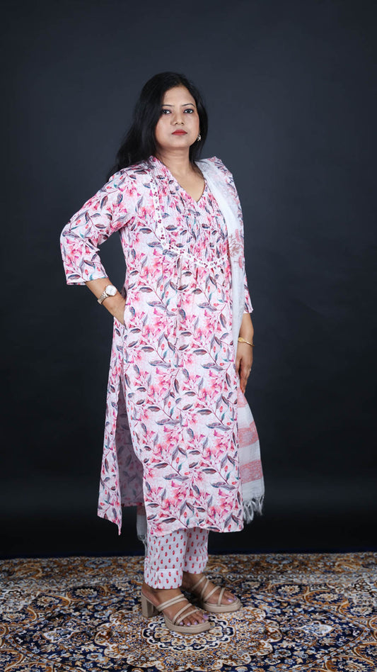 Madhumalti 3-Piece Kurti Set