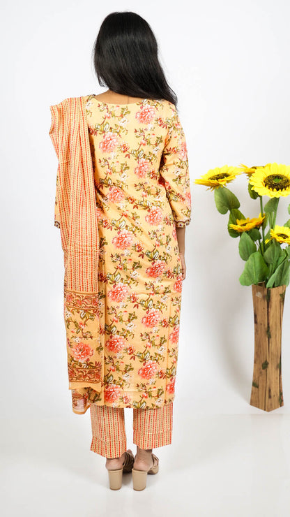 Basanti 3-Piece Kurti Set