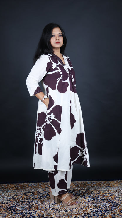 Jamuni Rani Long Co-ord Kurti Set