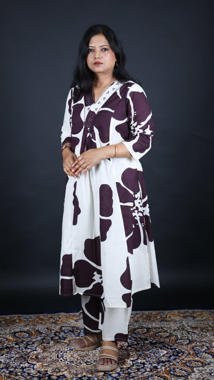 Jamuni Rani Long Co-ord Kurti Set