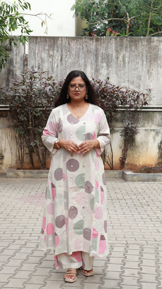 Aira Long Co-ord Kurti Set