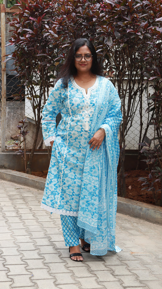 Meher 3-piece Kurti Set