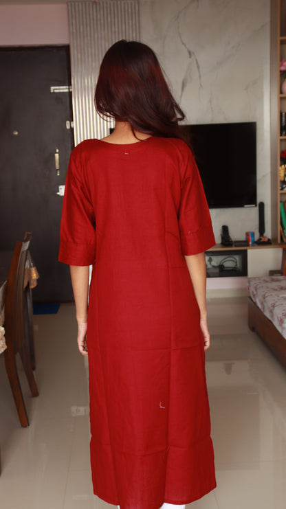 Ruhi Red Kurti