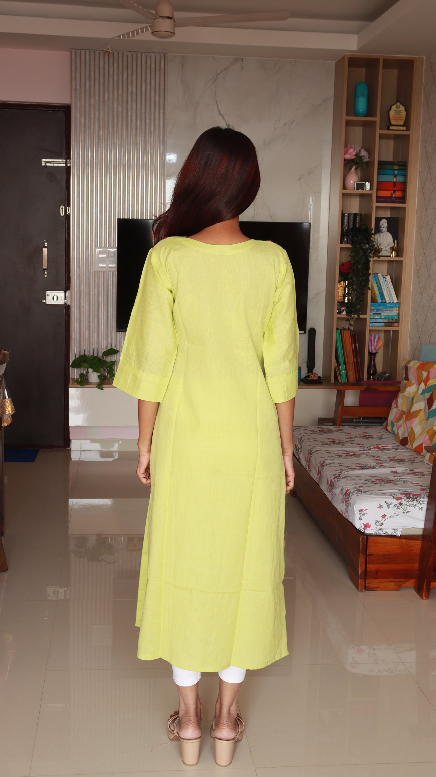 Ruhi Lime Green Kurti