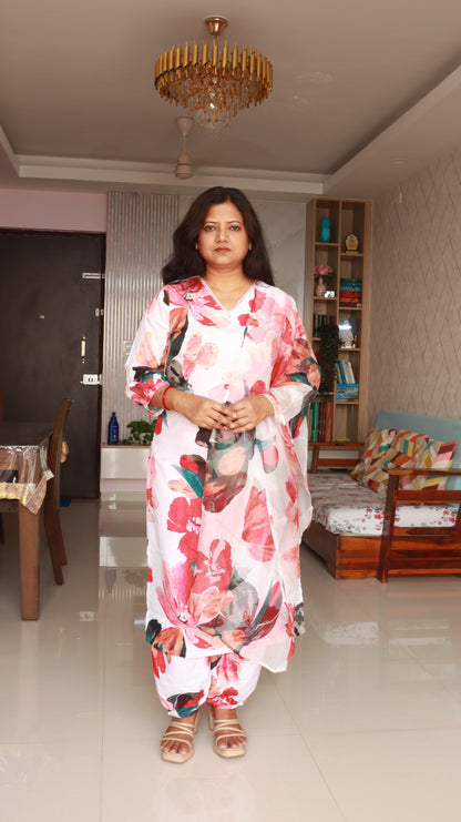 Ivory 3-Piece Kurti Set