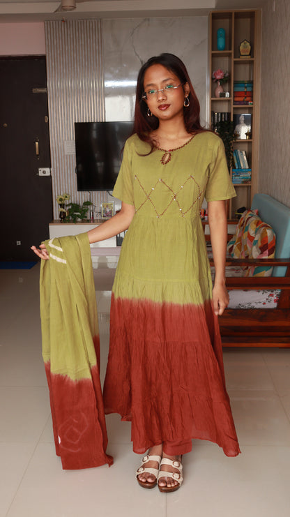 Desi 3-Piece Kurti Set