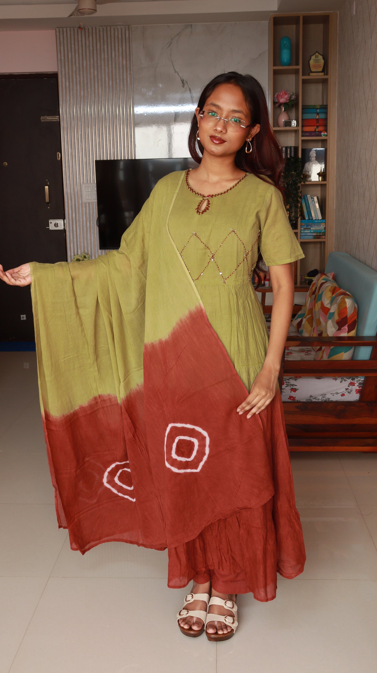 Desi 3-Piece Kurti Set