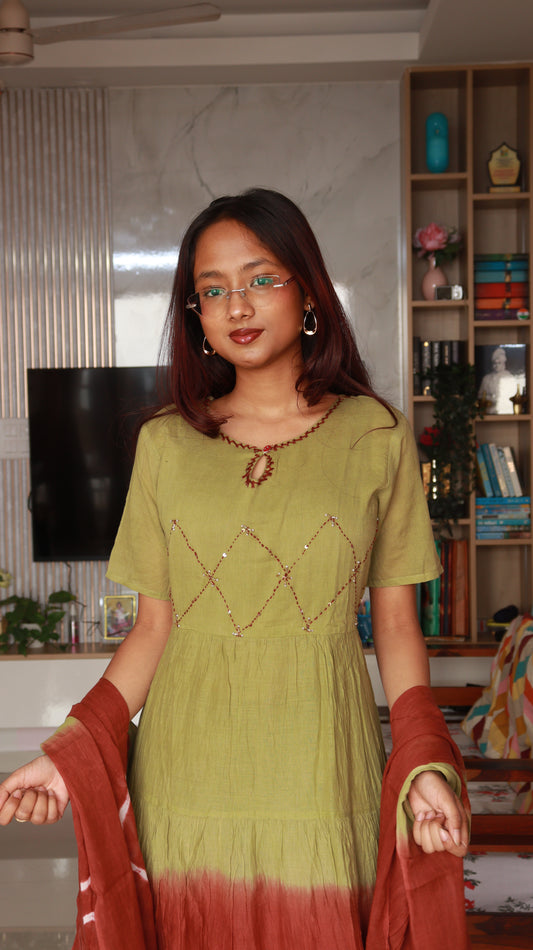 Desi 3-Piece Kurti Set