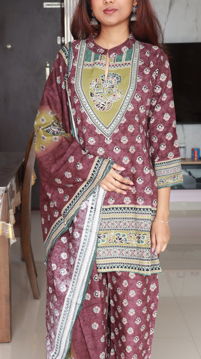 Malvika 3-Piece Kurti Set