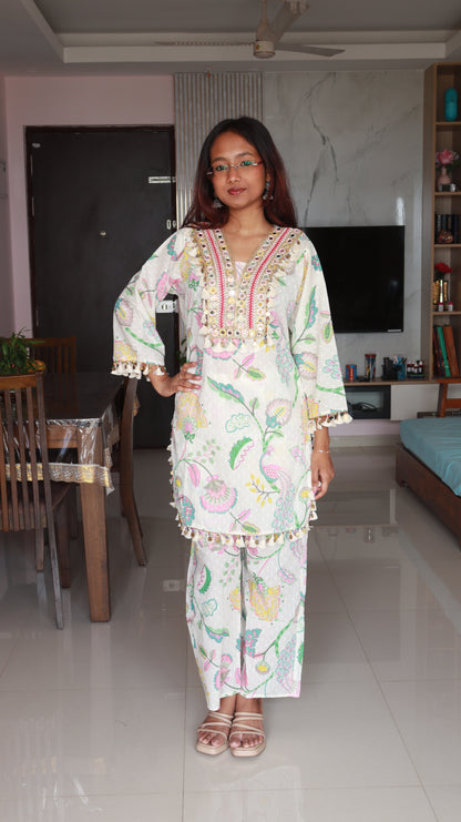 Anvika Short Co-ord Kurti Set
