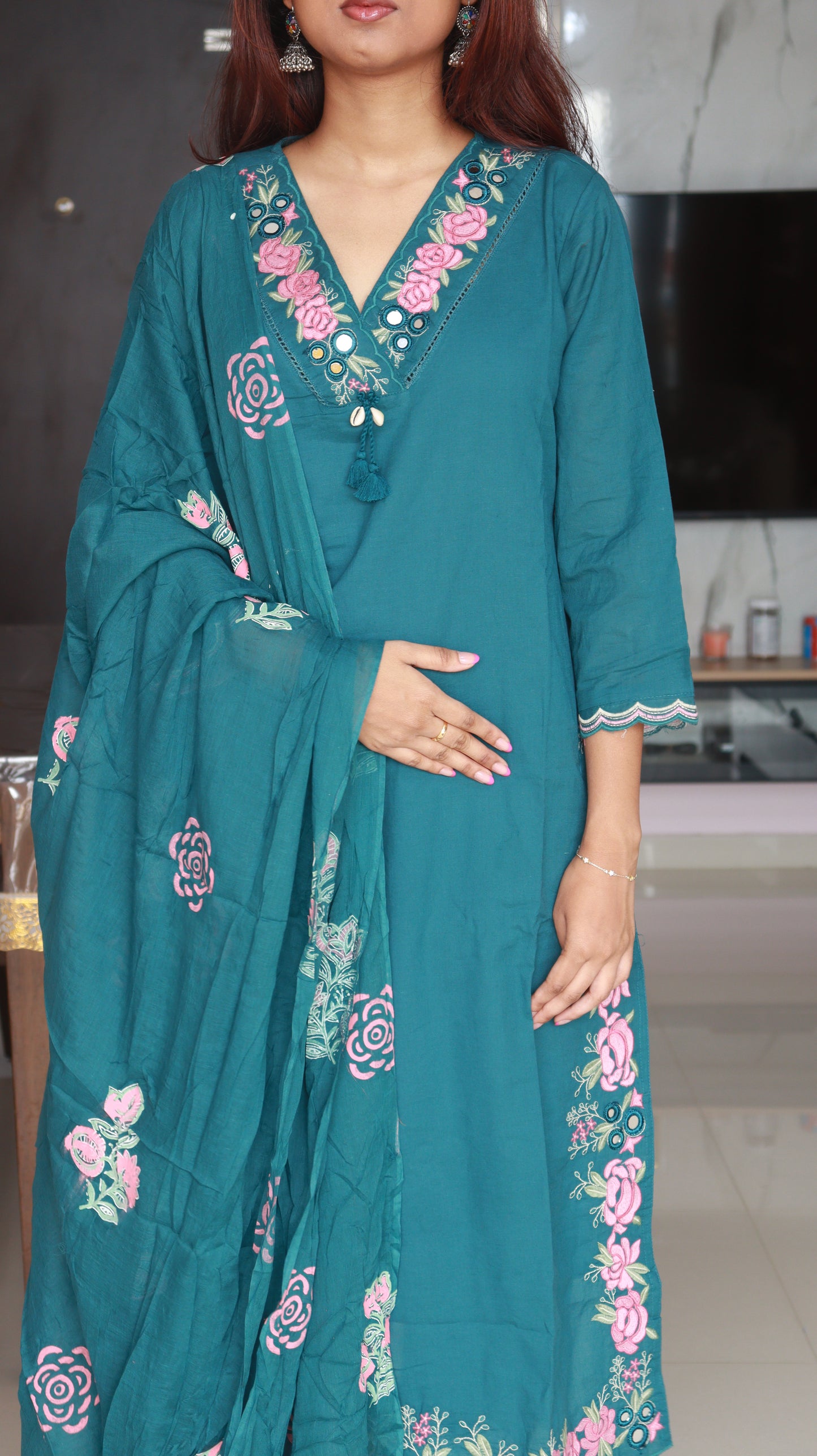 Zaria 3-Piece Kurti set