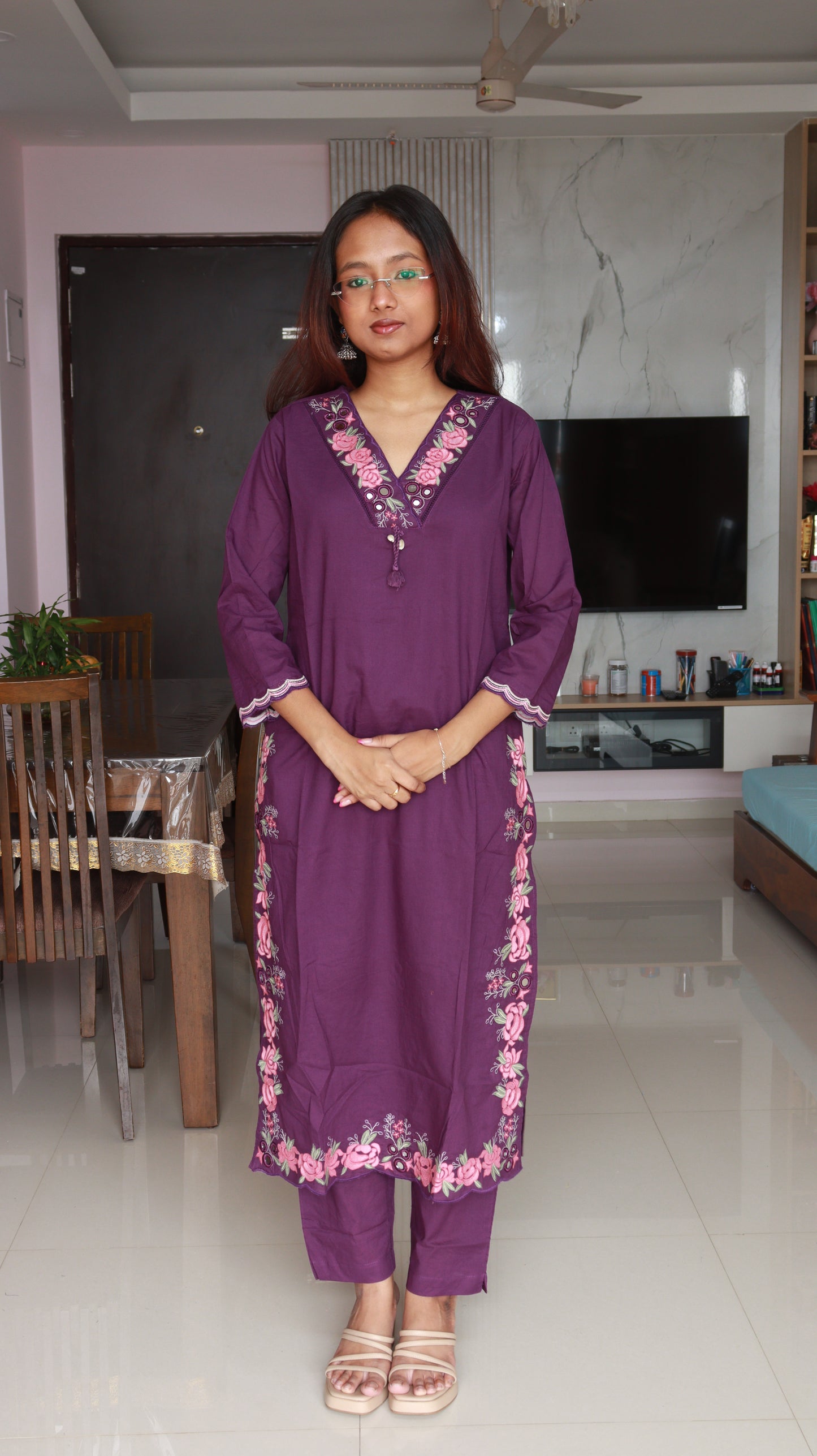 Gulnaar 3-Piece Kurti set