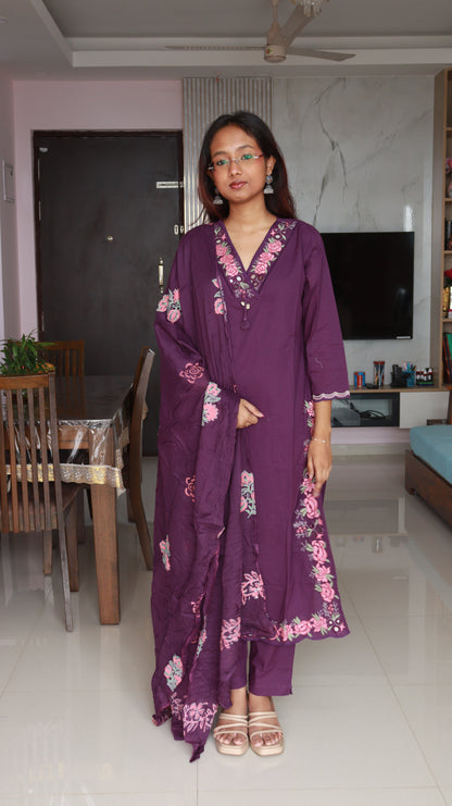 Gulnaar 3-Piece Kurti set