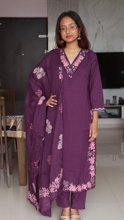 Gulnaar 3-Piece Kurti set