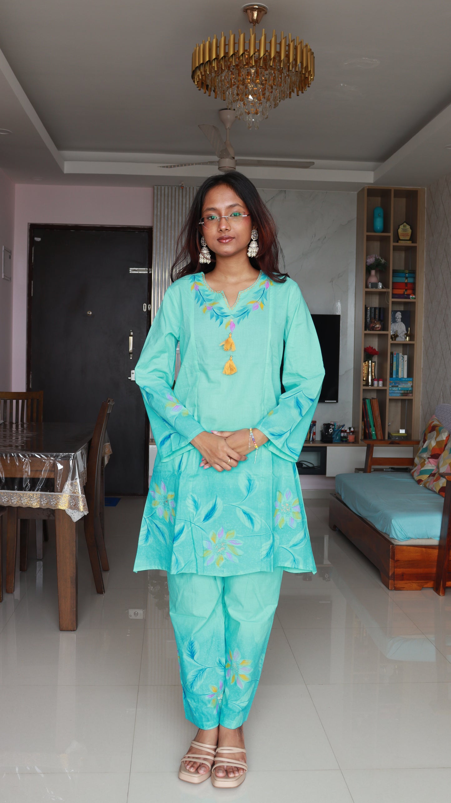 Nayantara Short Co-ord Kurti Set
