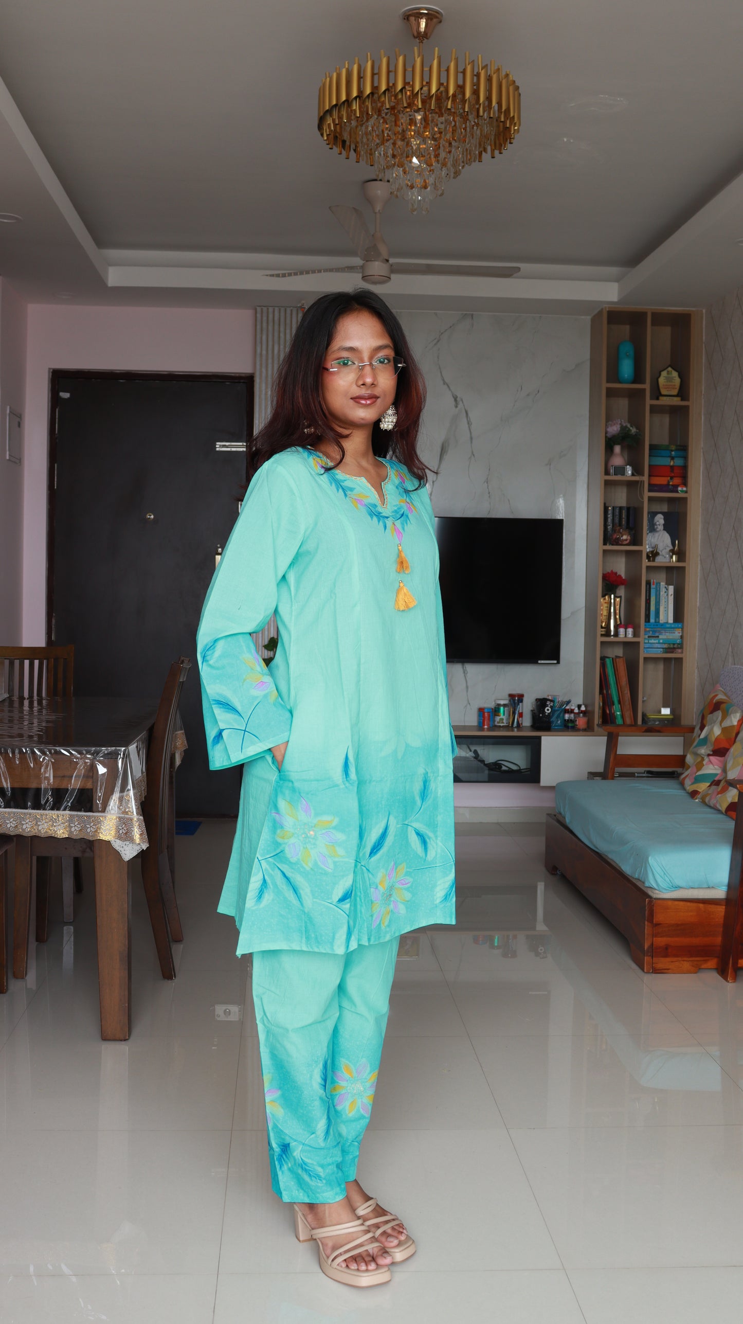 Nayantara Short Co-ord Kurti Set