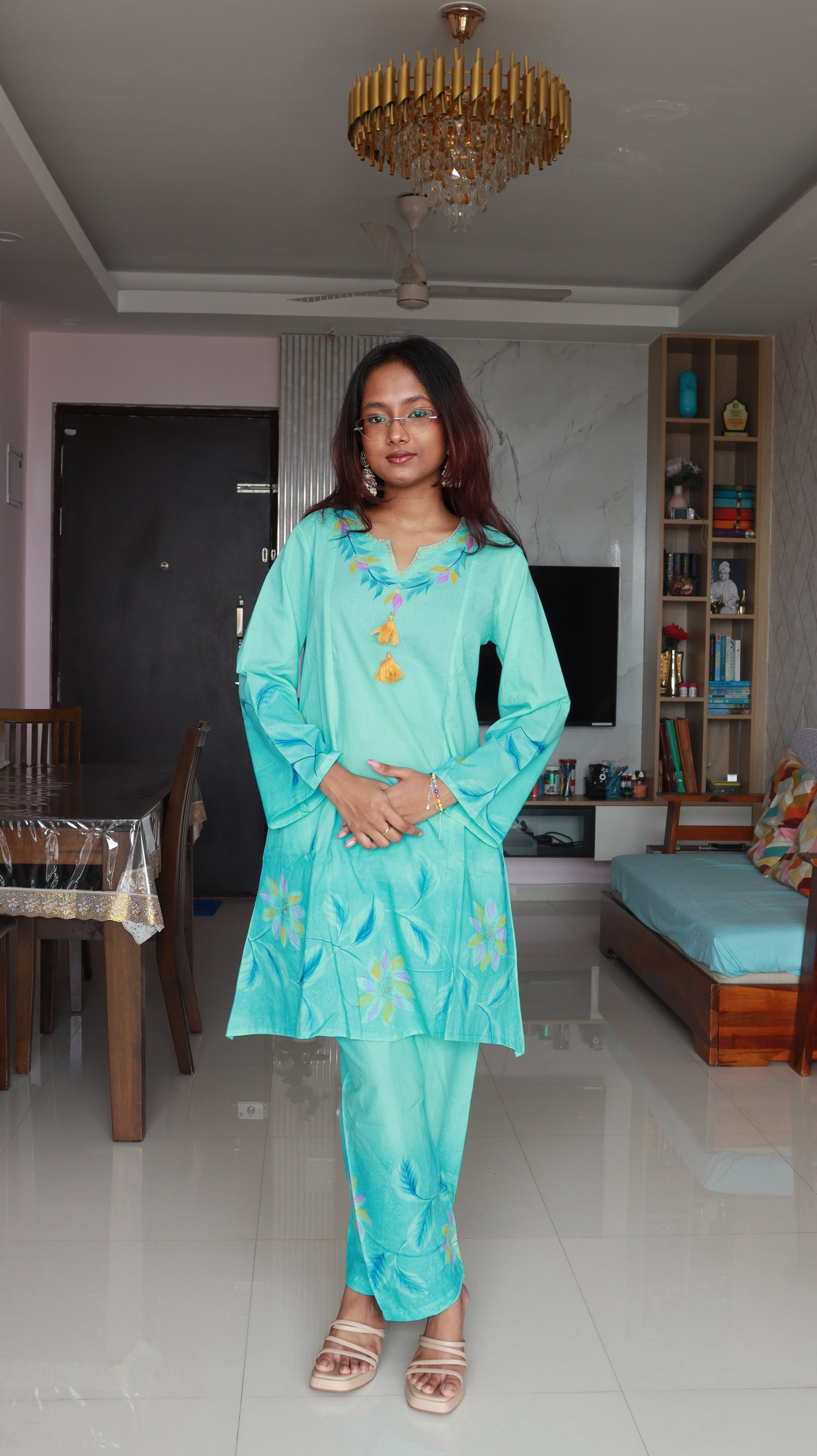 Nayantara Short Co-ord Kurti Set