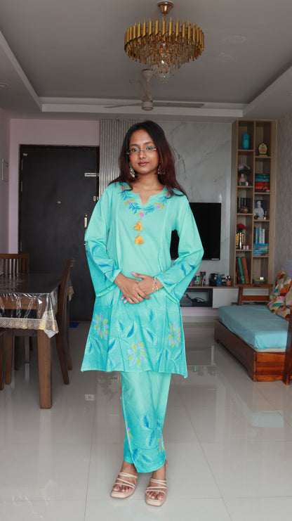 Nayantara Short Co-ord Kurti Set