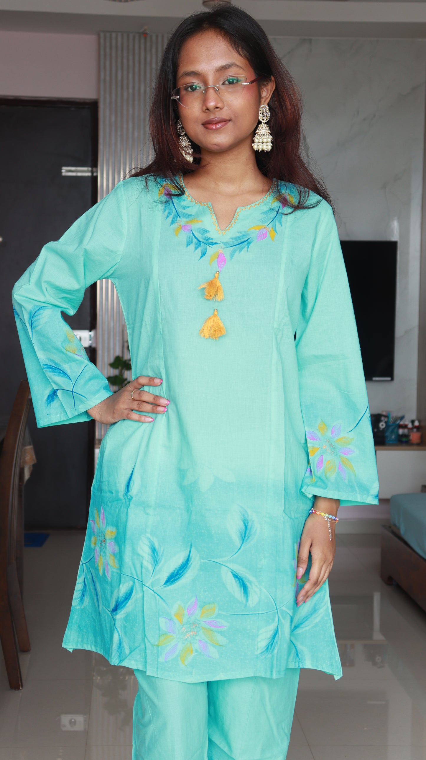 Nayantara Short Co-ord Kurti Set
