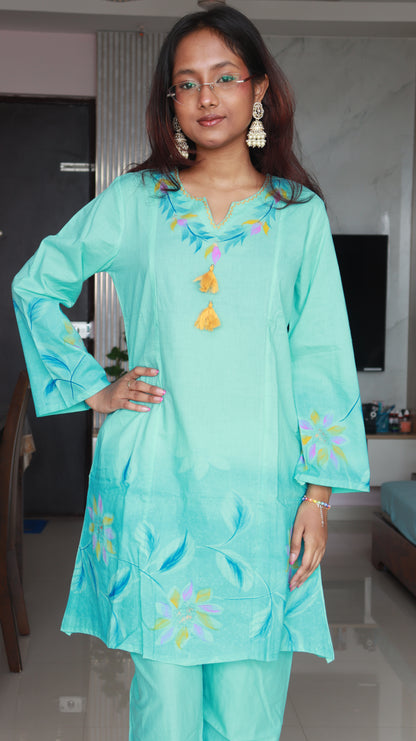 Nayantara Short Co-ord Kurti Set