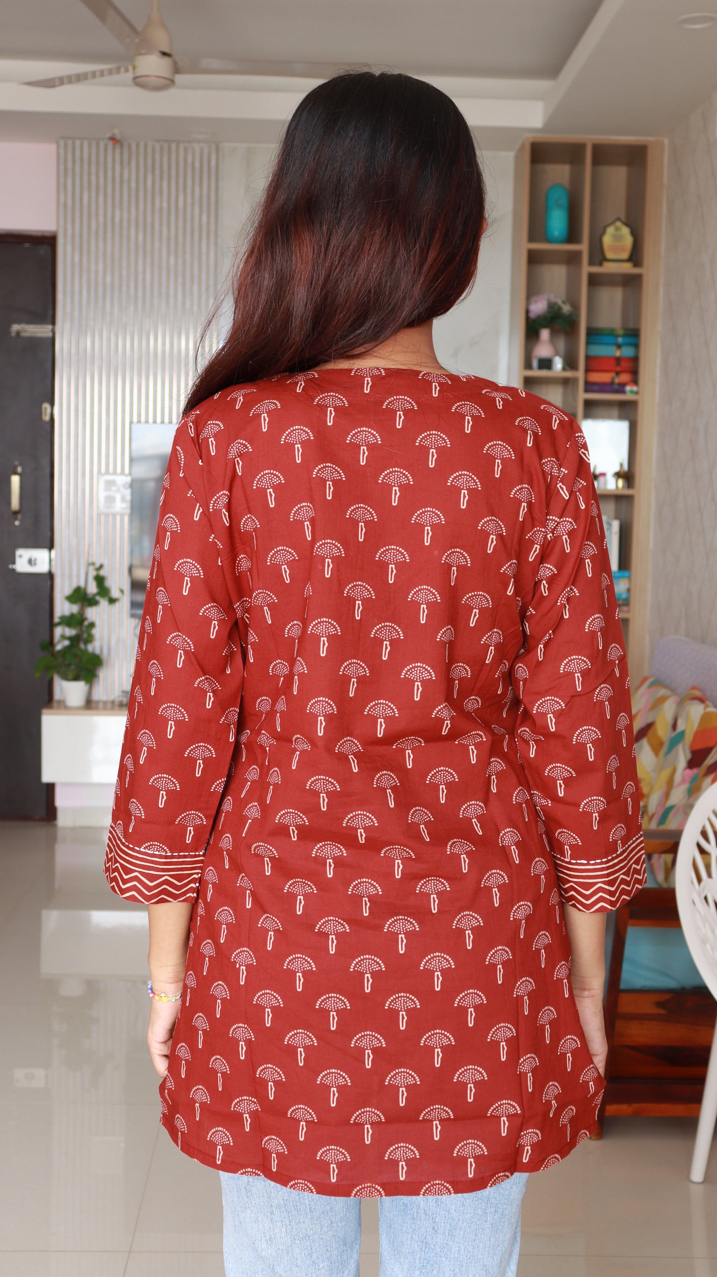 Tvesa Short Kurti - Red