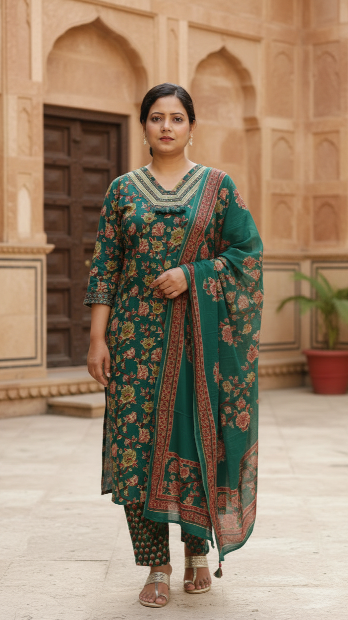 Panna 3-Piece Kurti Set